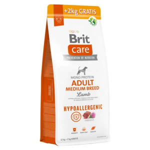 BRIT CARE DOG HYPOALLERGENIC LAMB MEDIUM BREED sausā barība suņiem Jērs 12kg+2